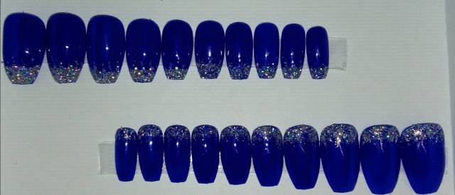 bleu nuit et paillete