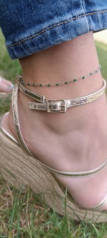 Chaine de cheville / vert