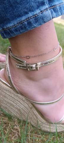 Chaine de cheville / coeur